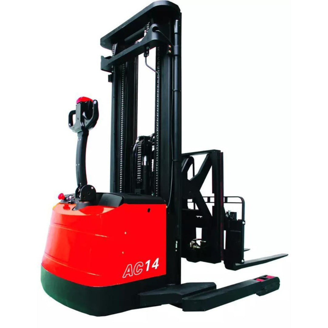 Electric scissor straddle stacker with side shift 1.4T (3086 lbs)- 5.5M
